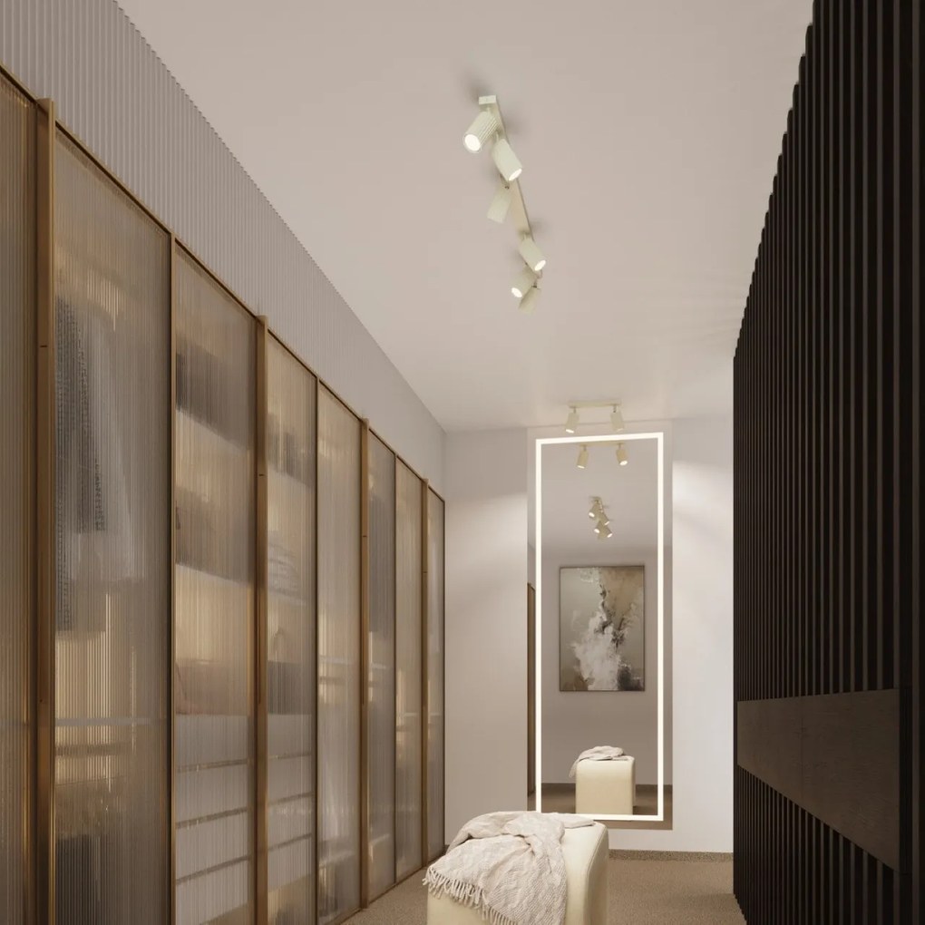 Plafoniera da Soffitto 2xGU10 in Alluminio KARBON 2