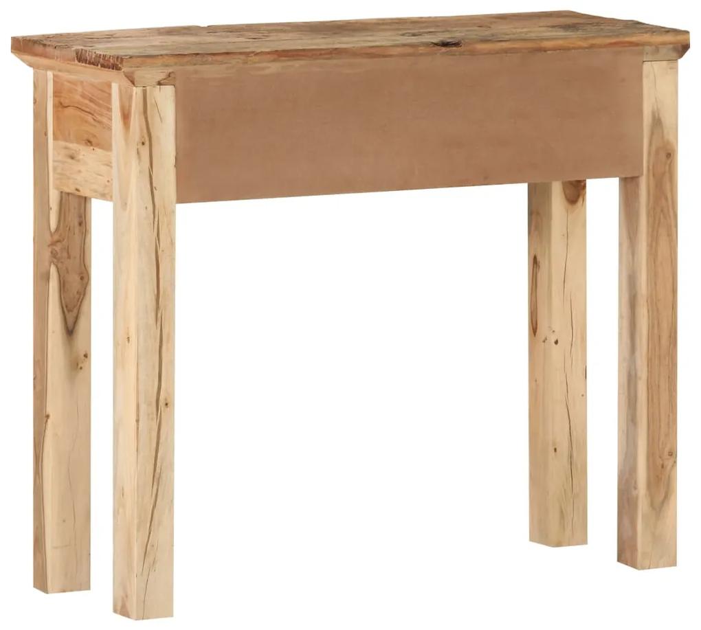 Tavolo consolle 90,5x30x75cm in legno di acacia e di recupero