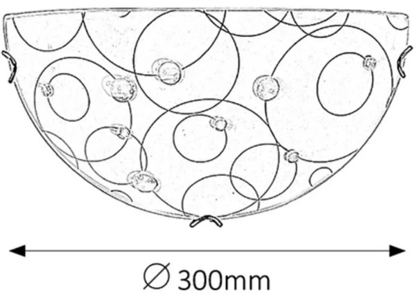 Rabalux 1960 - Applique JOLLY 1xE27/60W/230V