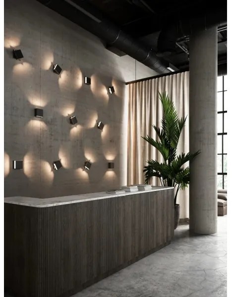 Nordlux - Lampada da parete dimmerabile a LED TURN LED/13,8W/230V nera