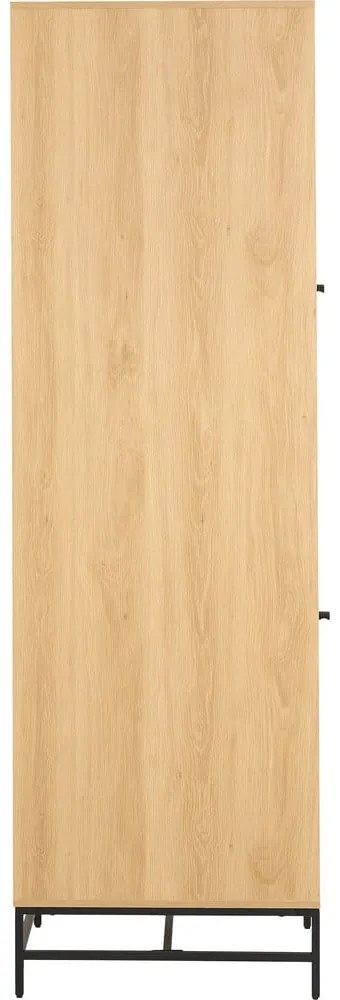 Armadio effetto rovere in colore naturale 51x200x60 cm Albany - Actona