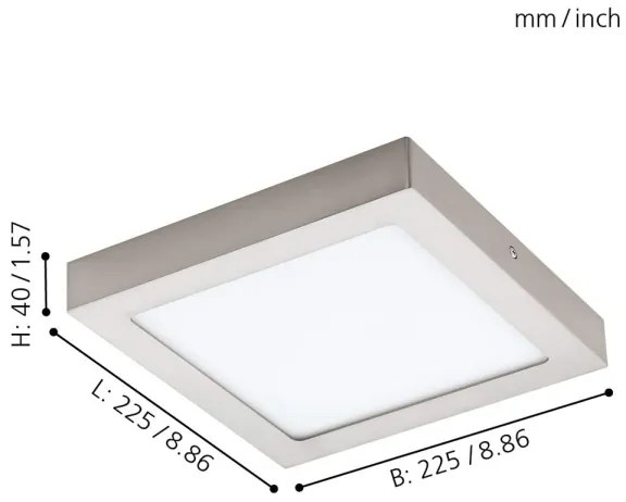 Eglo 96679 - Plafoniera dimmerabile LED RGBW FUEVA-C LED/15,6W/230V BT