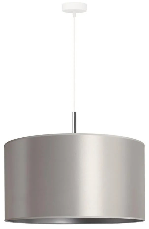Duolla - Lampadario a sospensione con filo CANNES 1xE27/15W/230V diametro 45 cm argento