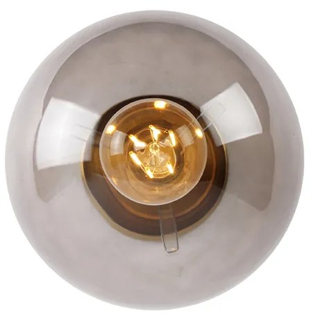 Lampada da soffitto intelligente in ottone con vetro fumé incl. Wifi ST64 - Pallon