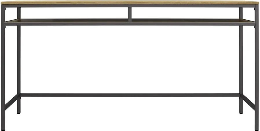 Scrivania con piano effetto rovere 51x153 cm Bradford - Støraa