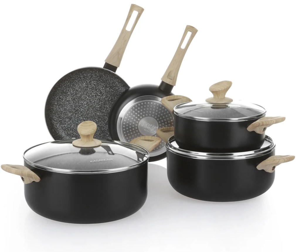 Batteria 8 pezzi large Black Stone