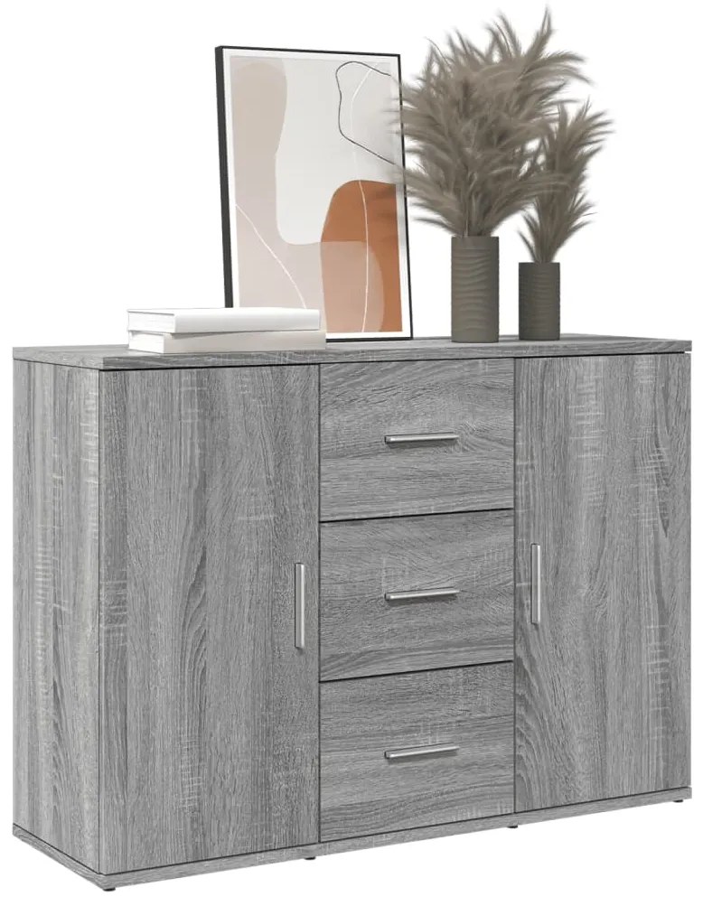 Credenza grigio sonoma 90,5x29,5x65 cm in truciolato