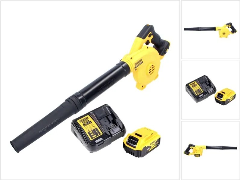Soffiatore a batteria DeWalt DCV 100 P1 18 V + 1x batteria 5,0 Ah + caricabatterie