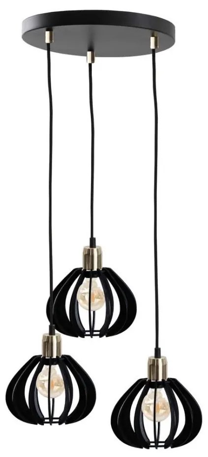 Lampadario su corda GEM 3xE27/60W/230V