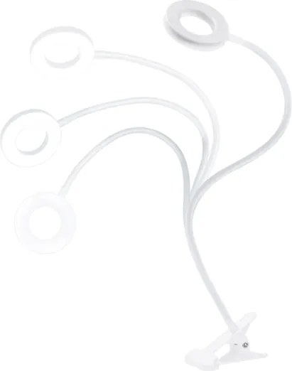 Solight WO66-W - Lampada da tavolo LED dimmerabile con clip LED/8W/230V 3000/4000/5000K bianco
