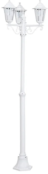 Lampione da giardino, Laterna H 192 cm, bianco, IP44 EGLO