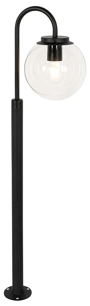 Lanterna moderna nera con vetro trasparente 100 cm IP44 - Sfera
