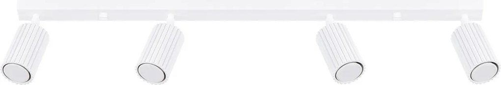 Plafoniera da soffitto 4xGU10 in Alluminio KARBON 4L