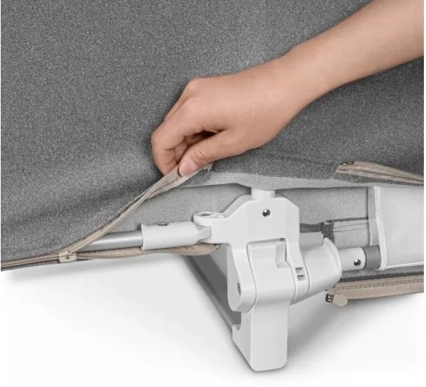 Lionelo - Sponda di sicurezza per letto LORA XL grigio scuro