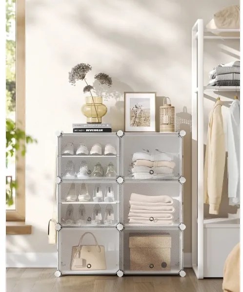 Scaffale modulare con scomparti BOXIFY bianco