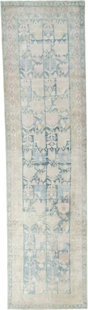 Hamedan Tappeto 120 x 430 Blu (Iran) Annodato A Mano