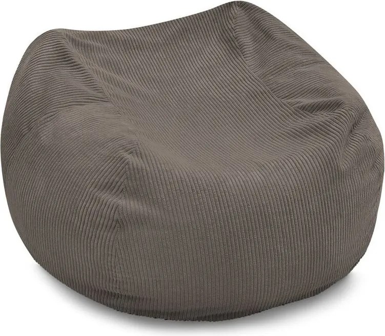 Puof a sacco grigio/marrone Voltaire – Bobochic Paris