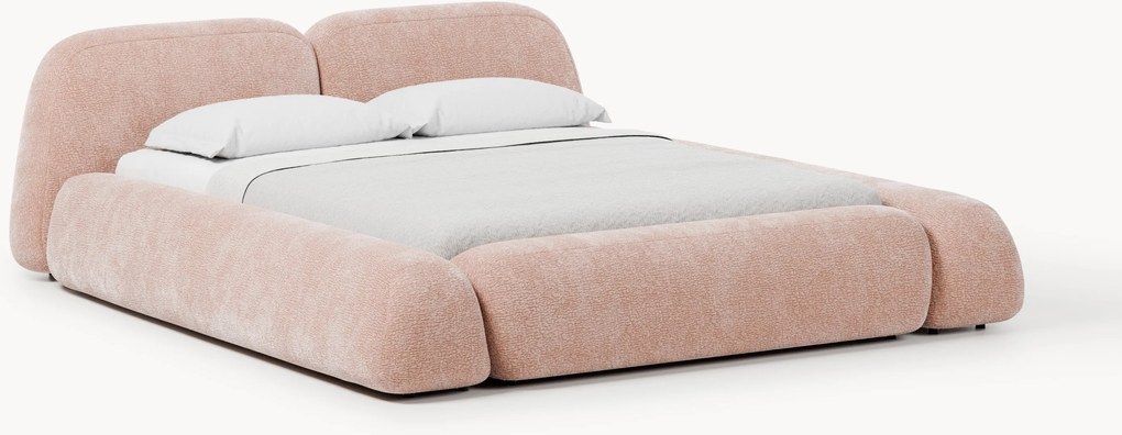 Letto imbottito con contenitore Wolke