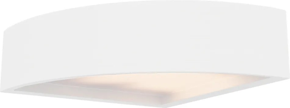 Applique da Parete Angolare E14 Bidirezionale in Gesso Pitturabile