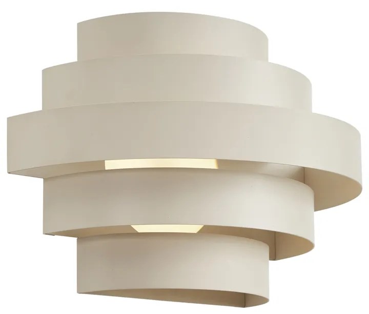 Lampada da parete moderna beige con LED dimmerabile a 3 fasi - Lines