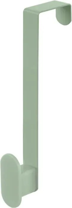 Gancio bagno singolo in acciaio e plastica verde rettangolare Fiore