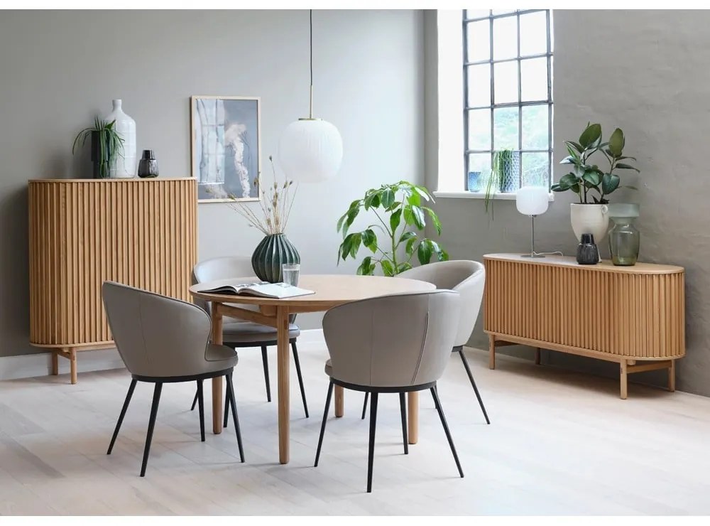 Cassettiera bassa in rovere naturale 160x73 cm Carno - Unique Furniture