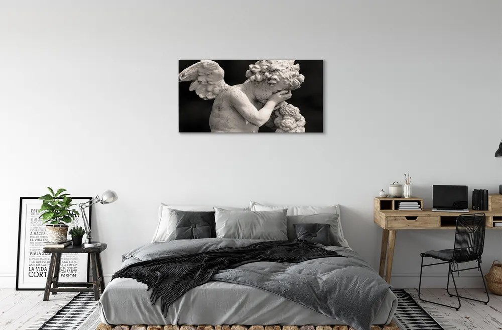 Quadro su tela Un angelo che piange 140x70 cm