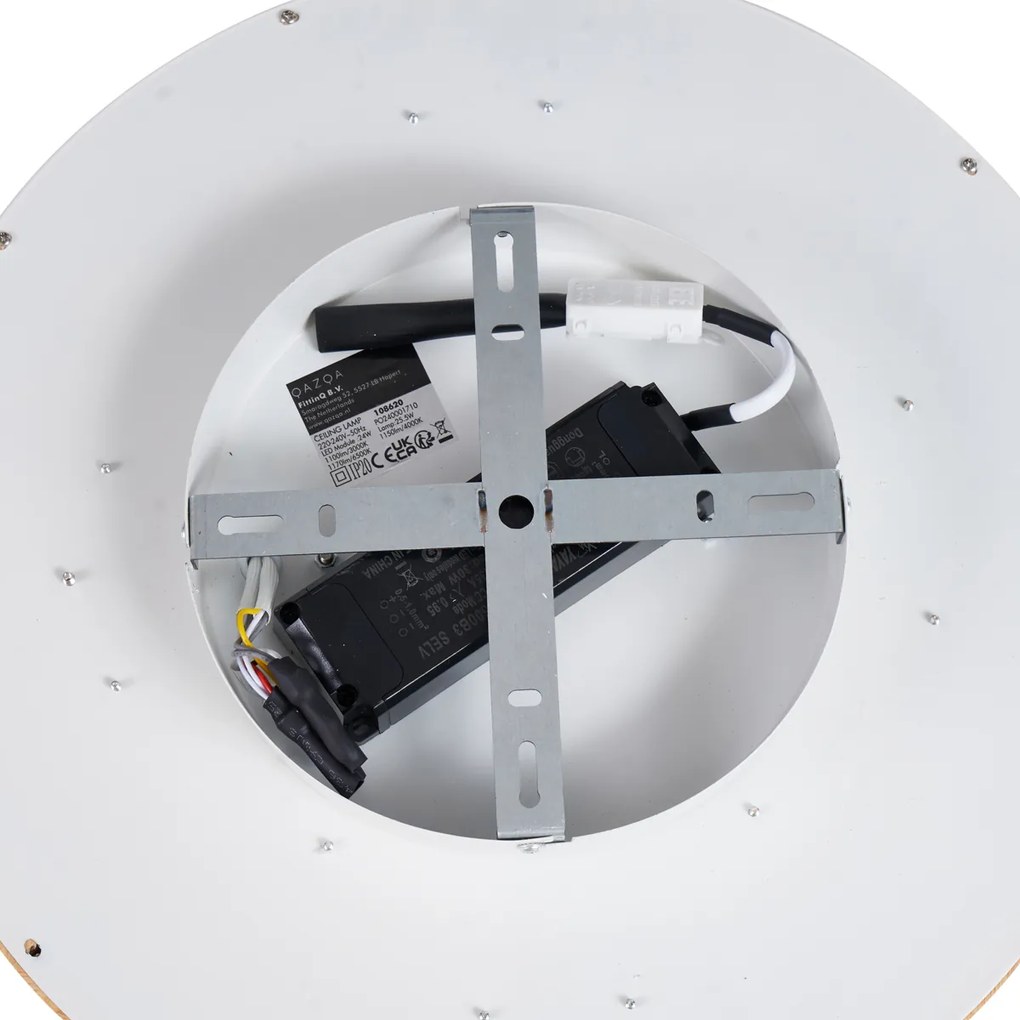 Plafoniera scandinava in legno 40 cm con LED dimmerabile - Pecker