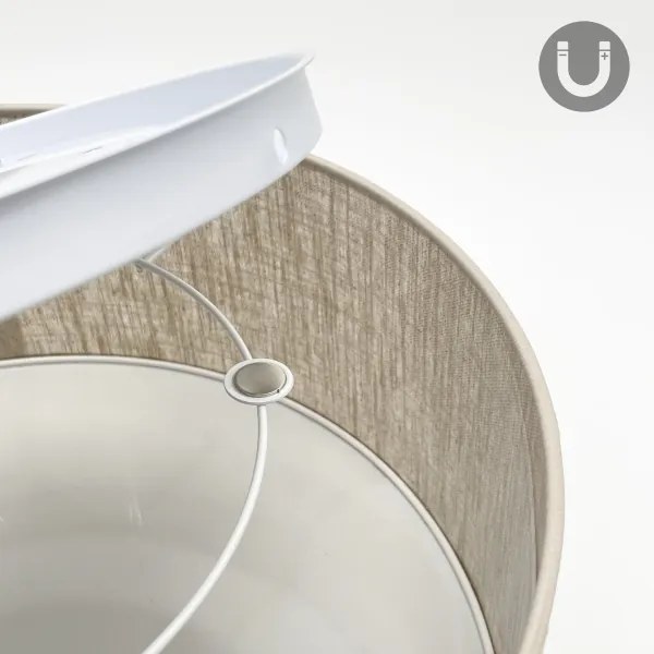 Plafoniera SIRJA 1xE27/15W/230V Ø 35 cm beige