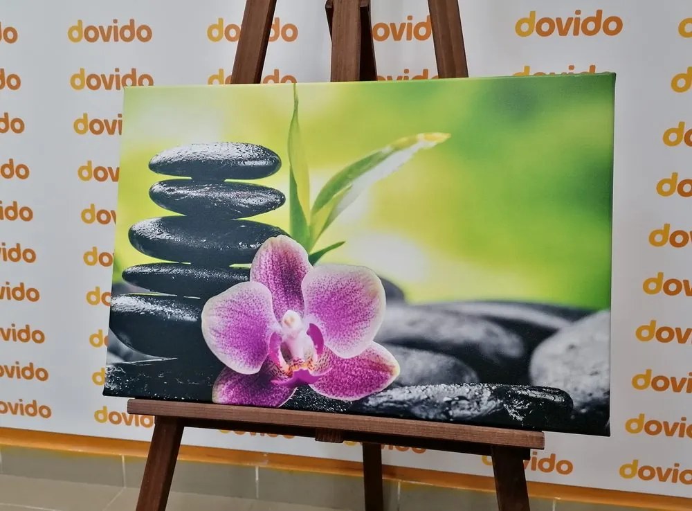 Stampa su tela – Composizione Zen meditativa