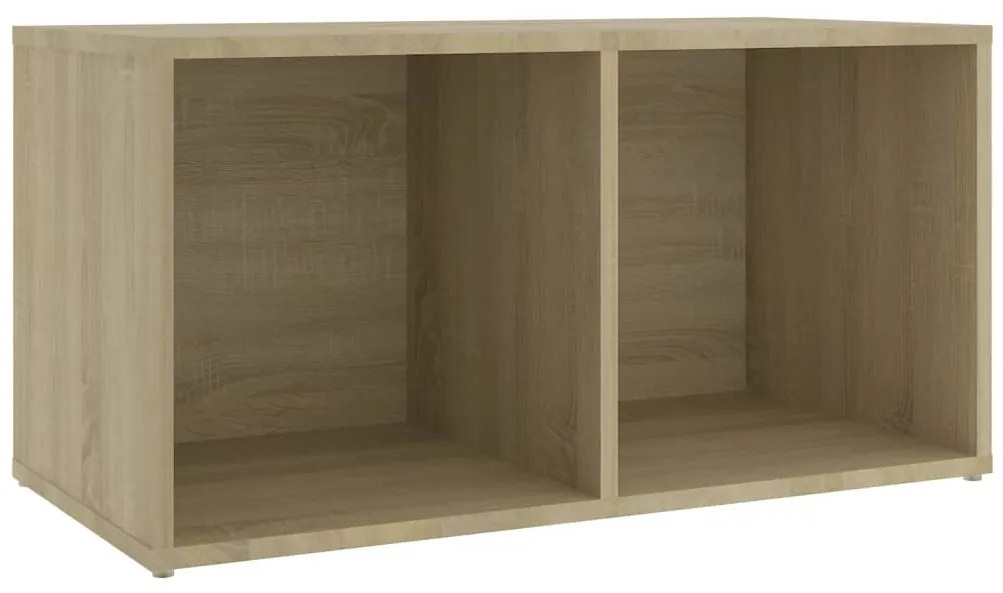 Mobili tv 2 pz rovere sonoma 72x35x36,5 cm in legno multistrato