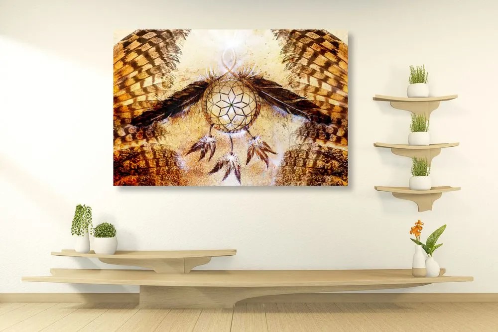 Quadro su tela – Acchiappasogni indiano