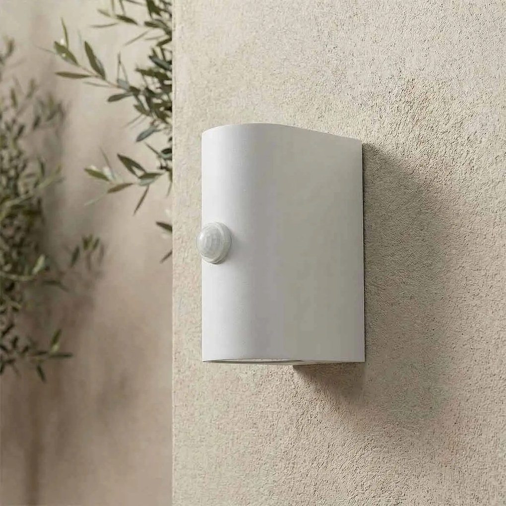 Applique Stondata 2xGU10 con Sensore di Movimento IP65 - Bianca