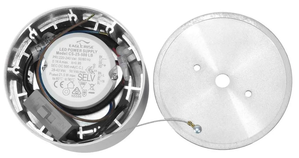 Applique da soffitto 20W Bianca CCT Bianco Variabile Angolo 24°/38° Bridgelux LED