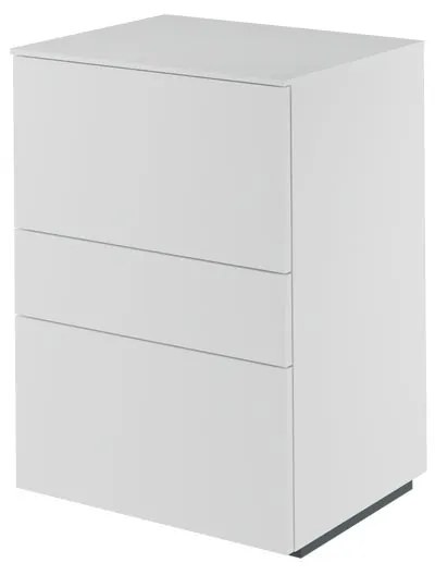 Mobile da bagno sotto lavabo Neo bianco laccato L 60 x H 85 x P 48.3 cm 3 cassetti, lavabo non incluso