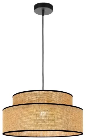 Lampadario a sospensione con filo BOHO 1xE27/60W/230V diametro 40 cm beige