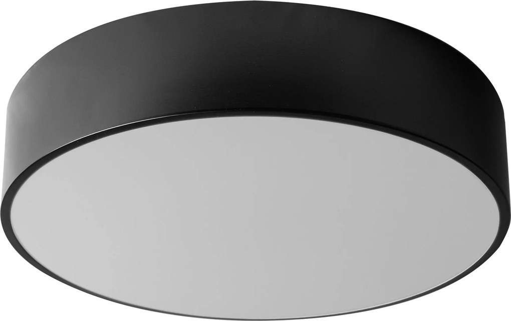 Lampada Plafoniere 40cm Rotonda Nero Da Soffitto app642-4c