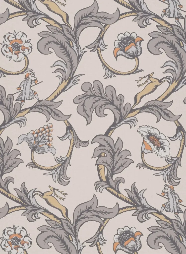 Little Greene Carta da parati Stag Trail - Sterling