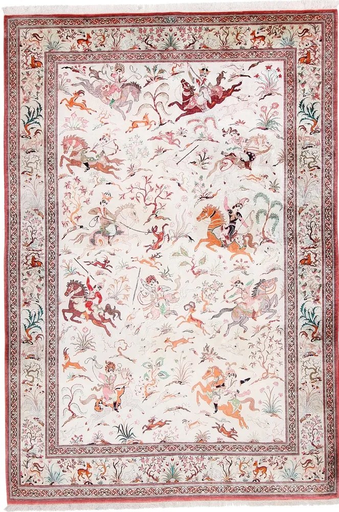 Ghom Tappeto 200x290 (Iran) Annodato A Mano