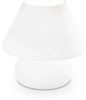 Ideal Lux -  PRATO TL1 SMALL - Lampada da comodino  - Diffusore in vetro soffiato bianco o colorato incamiciato e acidato.  Altezza: 185 mm.
