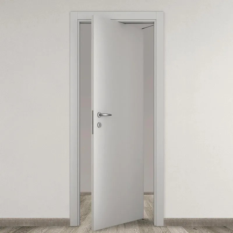 Porta tamburata rototraslante Cinder grigio L 70 x H 210 cm destra