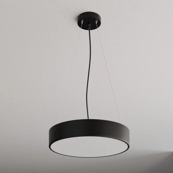 Lampadario a sospensione con filo CLEO 3xE27/24W/230V diametro 40 cm nero