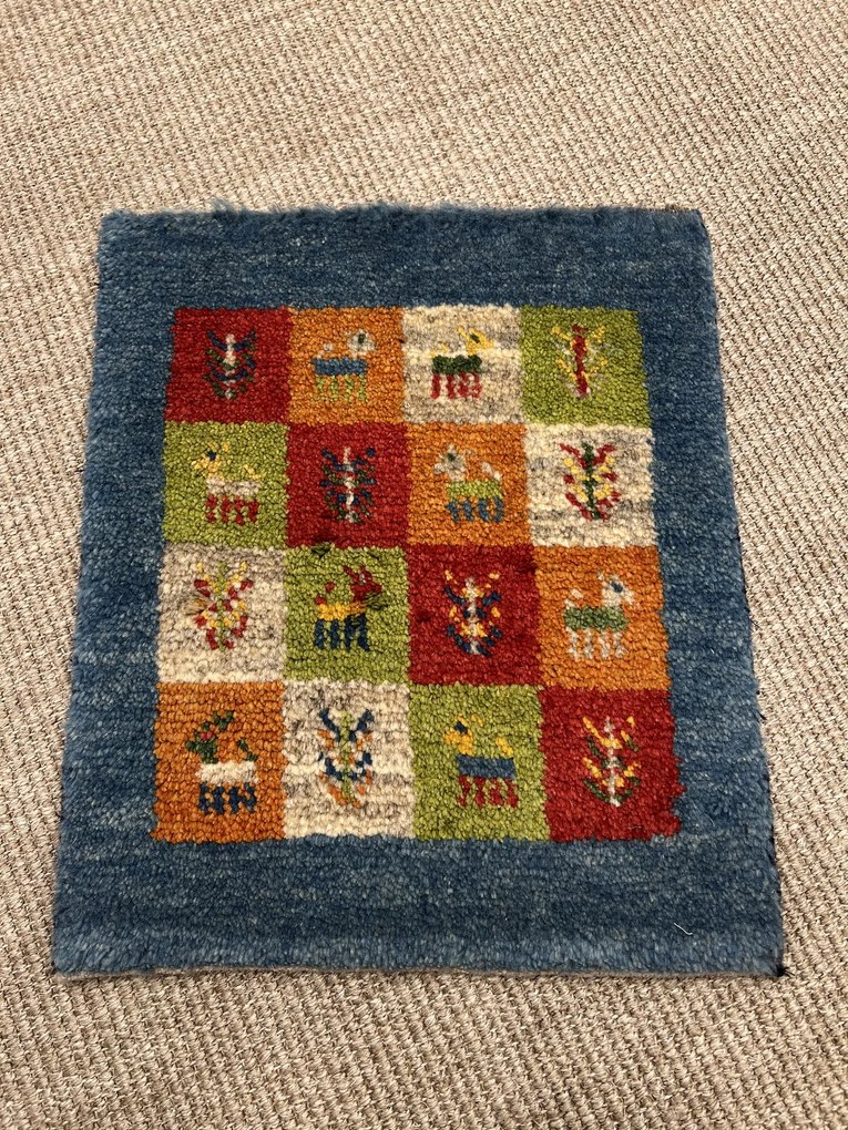 Gabbeh Tappeto persiano 40x40 Blu (Iran) Annodato A Mano