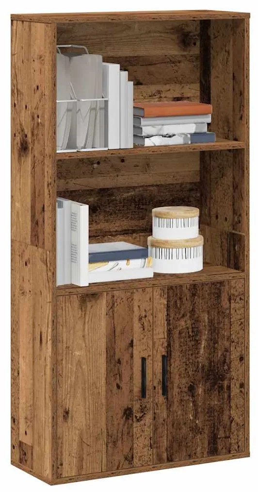 Libreria Legno Vecchio 60x24x120 Cm İn Legno Multistrato /
