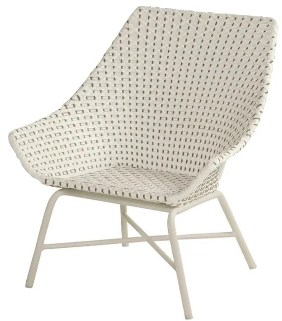 Poltrona da giardino bianca e crema Delphine - Hartman