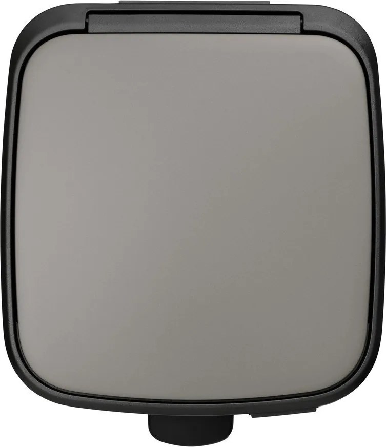 Cestino per la spazzatura grigio in acciaio con pedale 30 l Bo – Brabantia