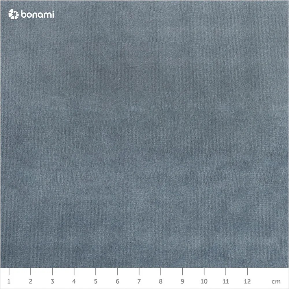 Letto matrimoniale imbottito azzurro in velluto con contenitore con rete inclusa 200x200 cm Arendal – Cosmopolitan Design