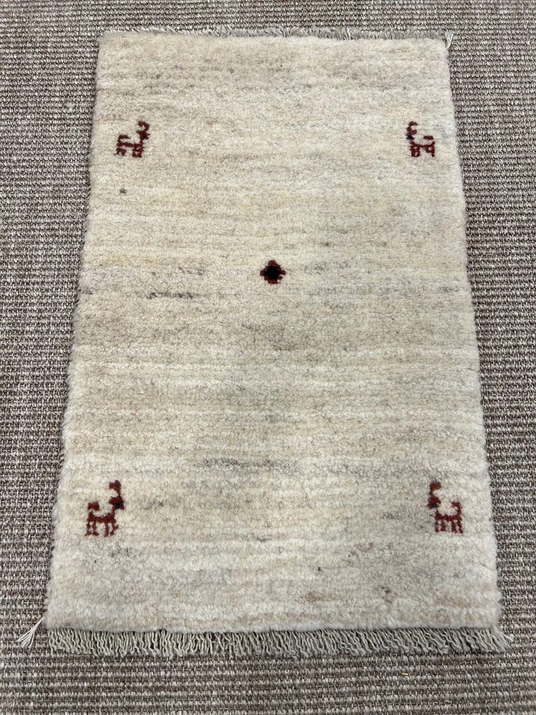 Gabbeh Tappeto persiano 40 x 60 Beige (Iran) Annodato A Mano