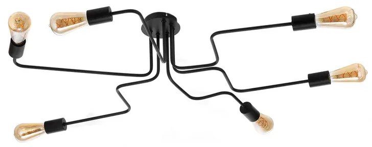 Plafoniera essentiel Plafoniera essentiel 4977/PL6 6 x E27 nero IP20, 6XE27