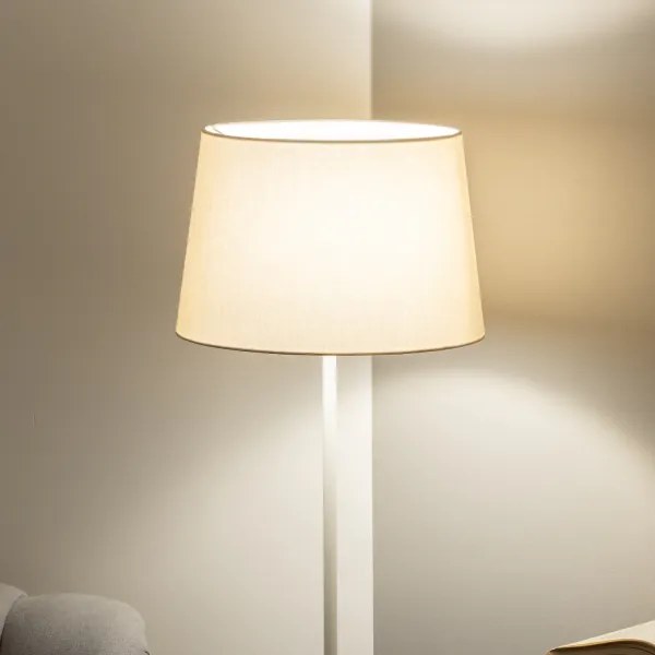 Brilagi - Lampada da terra LED CERIA 1xE27/40W/230V Ø 30 cm beige/bianco